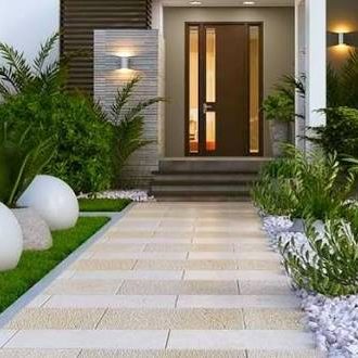 front yard modern landscaping project_01